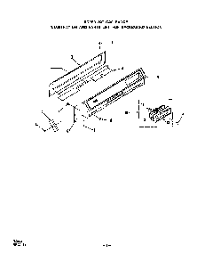 Backguard Diagram and Parts List for 1453*0A  Roper Range