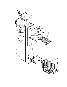 Freezer liner Diagram and Parts List for 10652242102  Kenmore Refrigerator