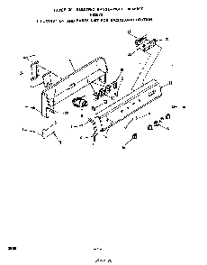 Backguard Diagram and Parts List for F5257*0  Roper Range