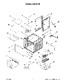 Oven Parts Diagram and Parts List for KFGC506JPA05  KitchenAid Range