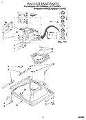 MACHINE BASE Diagram and Parts List for LLC7244BZ0  Whirlpool Washer
