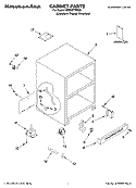 CABINET PARTS Diagram and Parts List for KDDO27TRX00  KitchenAid Refrigerator