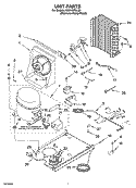 UNIT PARTS, OPTIONAL PARTS (NOT INCLUDED) Diagram and Parts List for KUIA15PLLS5  KitchenAid Ice Maker