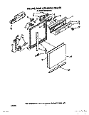 FRAME AND CONSOLE Diagram and Parts List for DP8700XXN0  Whirlpool Dishwasher