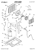 UNIT PARTS Diagram and Parts List for CAR10RSP0  Crosley Air Conditioner