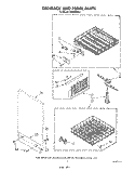 DISHRACK AND PANEL Diagram and Parts List for DU8000XR1  Whirlpool Dishwasher