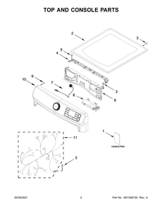 Part Location Diagram of W11310045 Whirlpool HARNS-WIRE