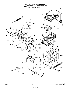 Body Diagram and Parts List for 1525*3A  Roper Range