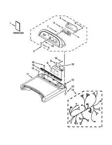 Part Location Diagram of WPW10566877 Whirlpool Main Control Board