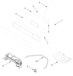 Part Location Diagram of W11760807 Whirlpool CONSOLE