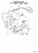 CONTROL PARTS Diagram and Parts List for ED2CHQXVB01  Whirlpool Refrigerator