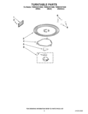 TURNTABLE PARTS Diagram and Parts List for YWMH31017AB0  Whirlpool Microwave