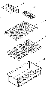 Shelf Diagram and Parts List for ET14JKXSN03  Whirlpool Refrigerator