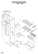 FREEZER LINER Diagram and Parts List for 6ED20PKXBW00  Whirlpool Refrigerator