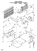 UNIT Diagram and Parts List for ET21LKXHW01  Whirlpool Refrigerator