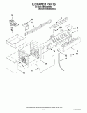 ICEMAKER PARTS Diagram and Parts List for KBFS25EWMS6  KitchenAid Refrigerator