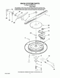 WASH SYSTEM PARTS Diagram and Parts List for KUDD03DTPA3  KitchenAid Dishwasher