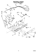 CONTROL Diagram and Parts List for 7ED7FHGXKQ01  Whirlpool Refrigerator