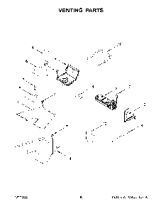 Venting Parts Diagram and Parts List for KFGC506JBK05  KitchenAid Range
