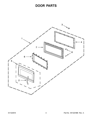 Part Location Diagram of W11194842 Whirlpool DOOR/MW