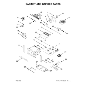 Part Location Diagram of W11758693 Whirlpool FILTER