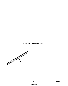 Cabinet Trim Filler Diagram and Parts List for B9608*4  Roper Range