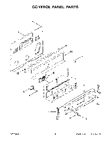 Control Panel Parts Diagram and Parts List for YKFEG500EWH5  KitchenAid Range