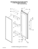 REFRIGERATOR DOOR PARTS Diagram and Parts List for BRS62CRBNA01  Whirlpool Refrigerator