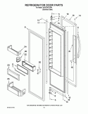 REFRIGERATOR DOOR PARTS Diagram and Parts List for KSSC36QTS04  KitchenAid Refrigerator