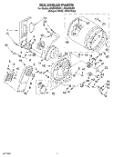 BULKHEAD PARTS Diagram and Parts List for LEQ5000KQ1  Whirlpool Dryer