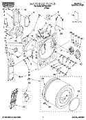 SECTION Diagram and Parts List for REP3822DW1  Roper Dryer