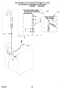 WASHER WATER SYSTEM Diagram and Parts List for LTE7245AN0  Whirlpool Washer Dryer Combo