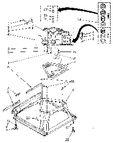 Machine Base Diagram and Parts List for LA5300XSN2  Whirlpool Washer