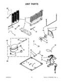 UNIT PARTS Diagram and Parts List for 5VWT59SFYF00  Whirlpool Refrigerator