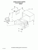 OVEN CAVITY PARTS Diagram and Parts List for KCMS2055SSS2  KitchenAid Microwave