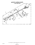 WIRING HARNESS Diagram and Parts List for KAWE742VWH0  KitchenAid Washer