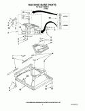MACHINE BASE PARTS Diagram and Parts List for IV4800X0  Inglis Washer