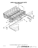 UPPER RACK AND TRACK Diagram and Parts List for 4KUDP220T3  KitchenAid Dishwasher
