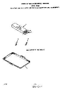 Wire Harness Diagram and Parts List for F6858*1  Roper Range