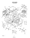 OVEN Diagram and Parts List for B9308W3  Roper Wall Oven