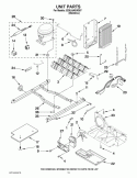 UNIT PARTS Diagram and Parts List for ED5LHAXWS07  Whirlpool Refrigerator