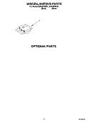 MISCELLANEOUS, OPTIONAL Diagram and Parts List for DU948PWKQ1  Whirlpool Dishwasher