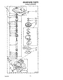 GEARCASE Diagram and Parts List for LA9320XTW0  Whirlpool Washer