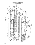 FREEZER DOOR Diagram and Parts List for KSSS48DAX01  KitchenAid Refrigerator