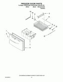 FREEZER DOOR PARTS Diagram and Parts List for GI6FARXXB00  Whirlpool Refrigerator