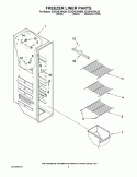 FREEZER LINER PARTS Diagram and Parts List for ED2DHEXWL00  Whirlpool Refrigerator