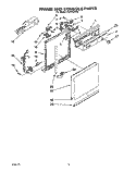 FRAME AND CONSOLE Diagram and Parts List for DU8550XX0  Whirlpool Dishwasher
