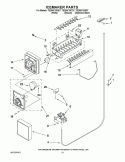 ICEMAKER PARTS Diagram and Parts List for TS25AFXKS07  Estate Refrigerator