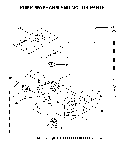 Part Location Diagram of W11412291 Whirlpool Drain Pump