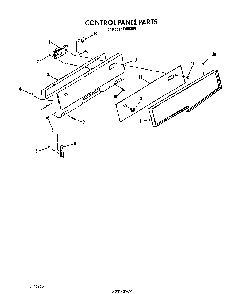 Control Panel Diagram and Parts List for F6558*1  Roper Range